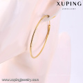 92435-Xuping красивые дамы 18k большие круглые серьги обруча